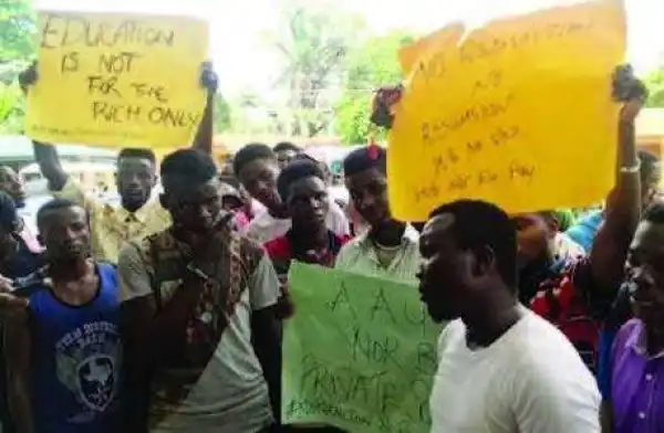 Two students shot as students of AAU protest increment in school fees